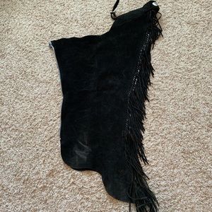 Youth Suede show chaps black Girls 7